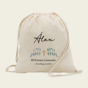 Mochila algodón comunión