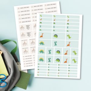 Pegatinas personalizadas infantiles