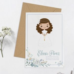 Invitación de Comunión Detalles