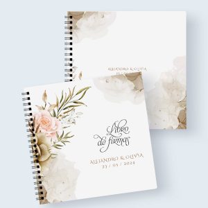 libro de firmas flor
