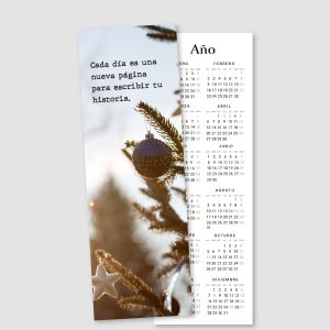 calendario marcapáginas personalizado